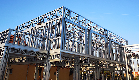 production and construction of offices commercial spaces with light gauge steel framing