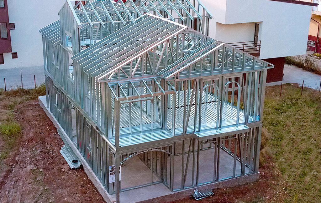 double storey residential house on mexi steeel structure