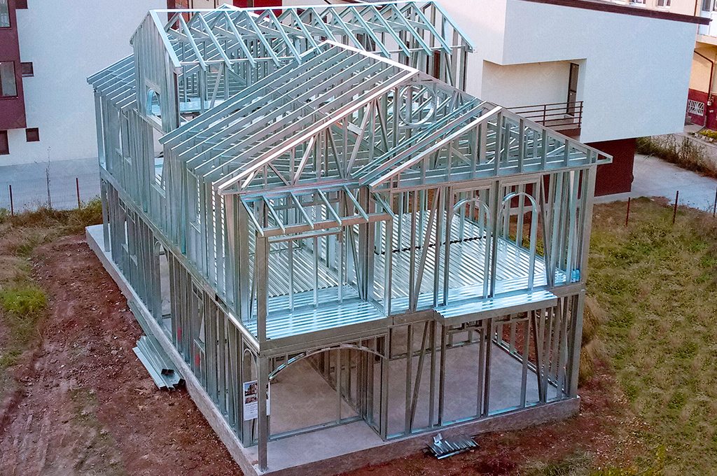 double storey residential house on mexi steeel structure