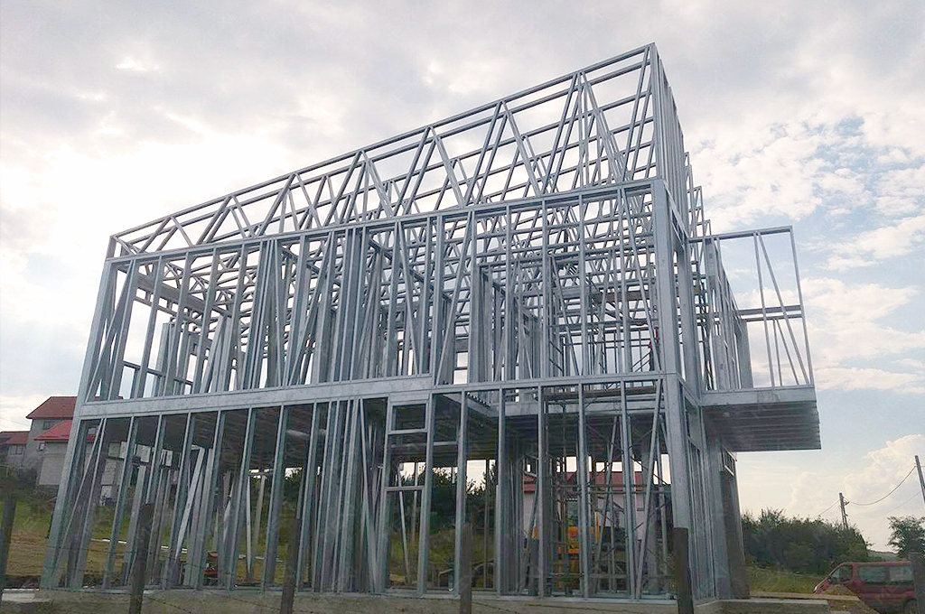 double story house steel framing system
