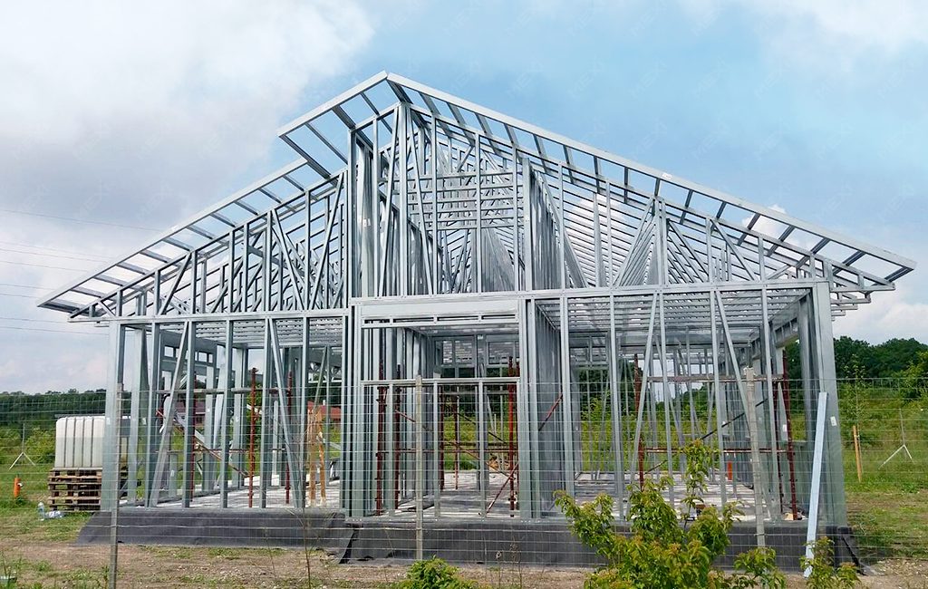 house on single floor constructed with Mexi framing system