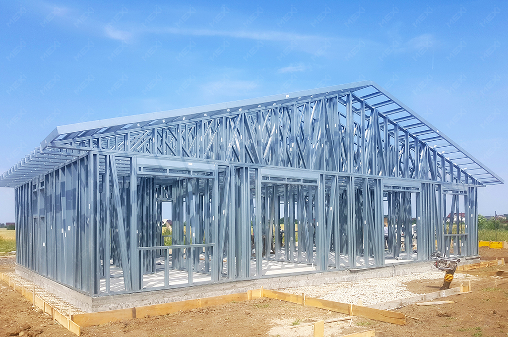 single storey duplex house light steel structure