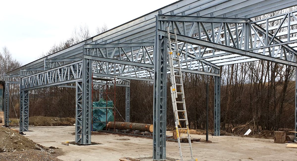 light steel for equipment storage house