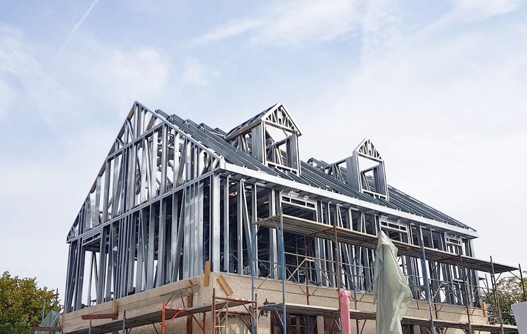 2nd floor raising with steel structure