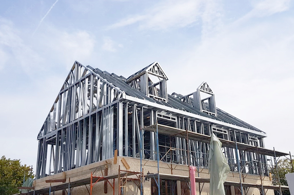 2nd floor raising with steel structure