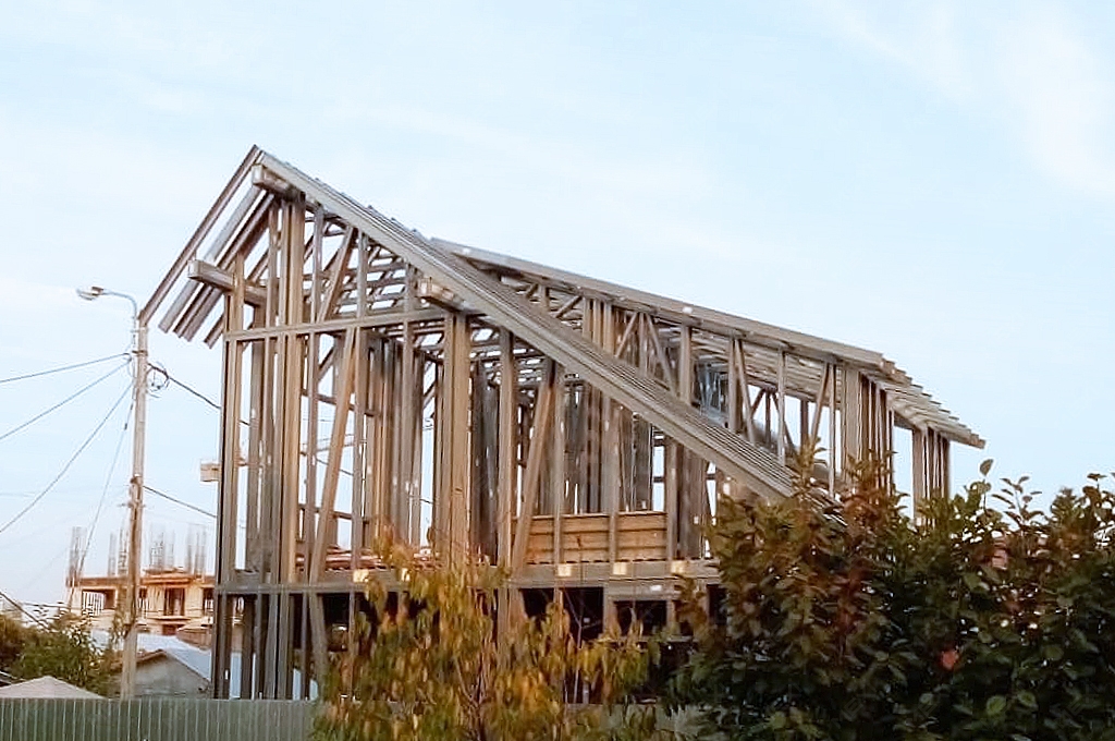 double storey residential building light steel production