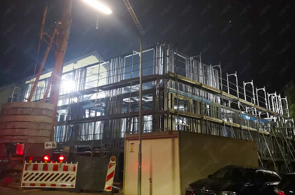 extension of retirement home with light steel structures