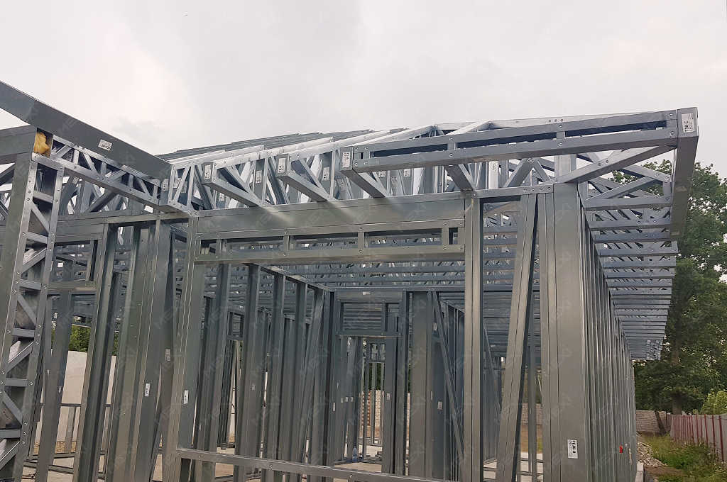 ground floor house galvanized steel structure