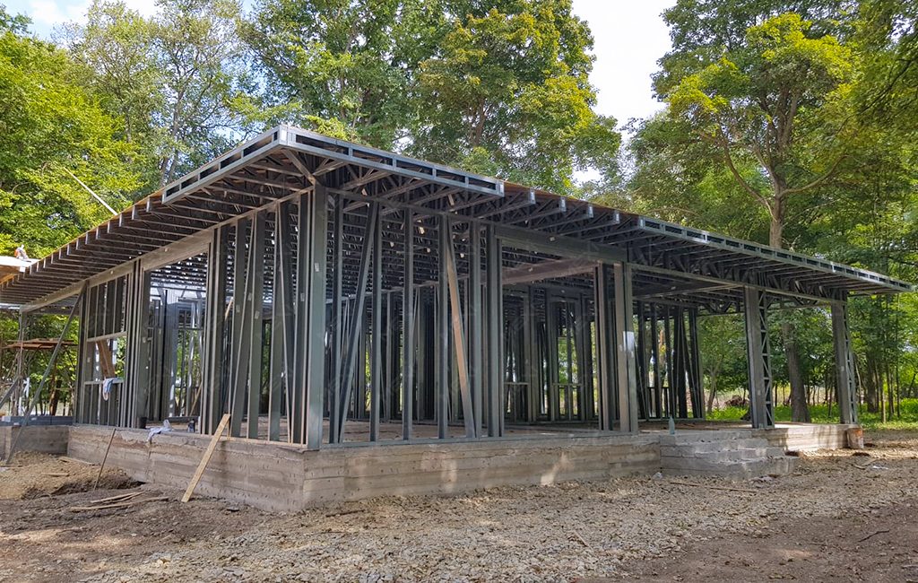 single storey house light steel construction