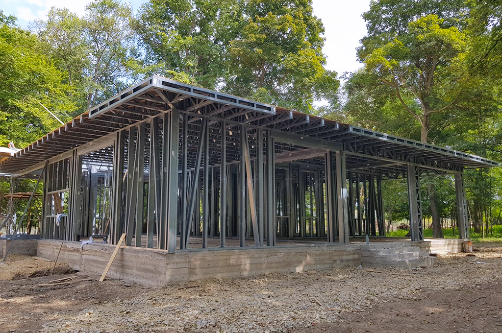 single storey house light steel construction