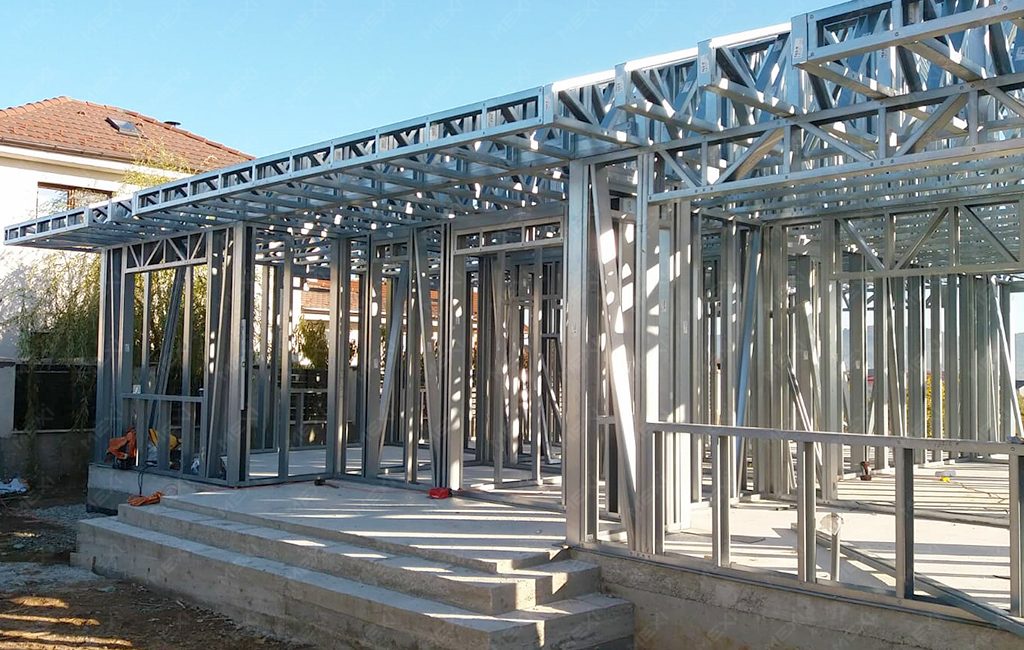 single storey house on mexi steel profiles