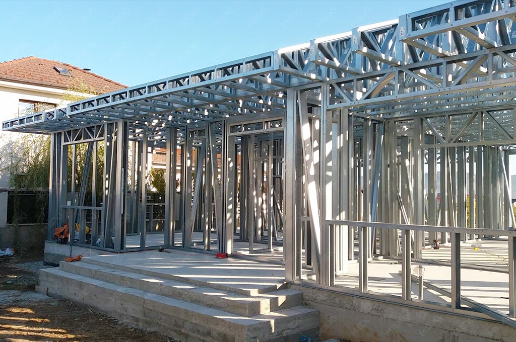 single storey house on mexi steel profiles