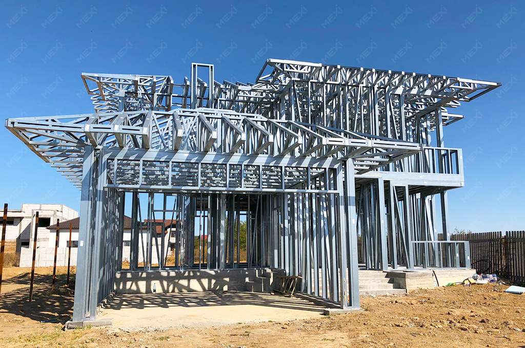 two storey house rapid building frame system