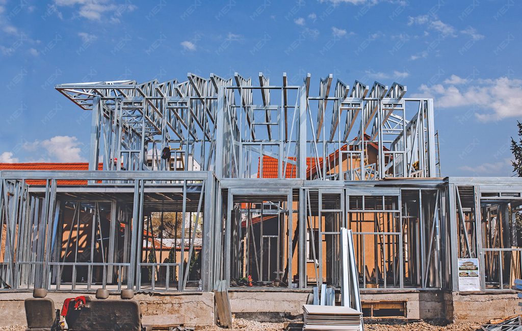 two story residential house fast construction system