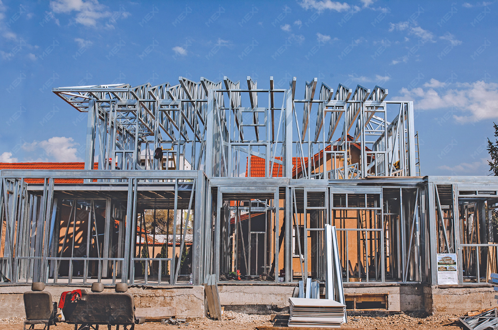 two story residential house fast construction system