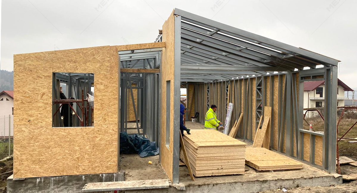 construction of house on light gauge steel structure