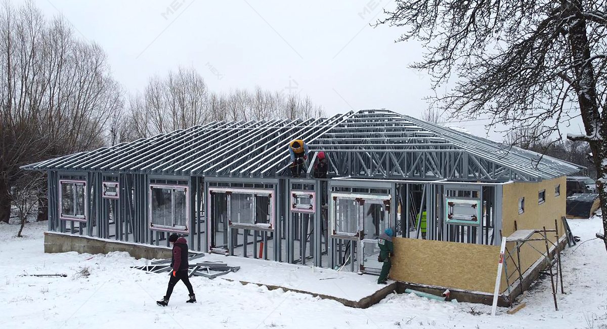 spacious house constructed on MEXI light gauge steel structure