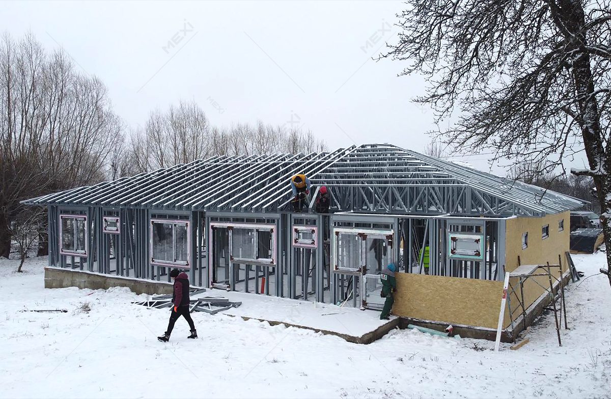 spacious house constructed on MEXI light gauge steel structure