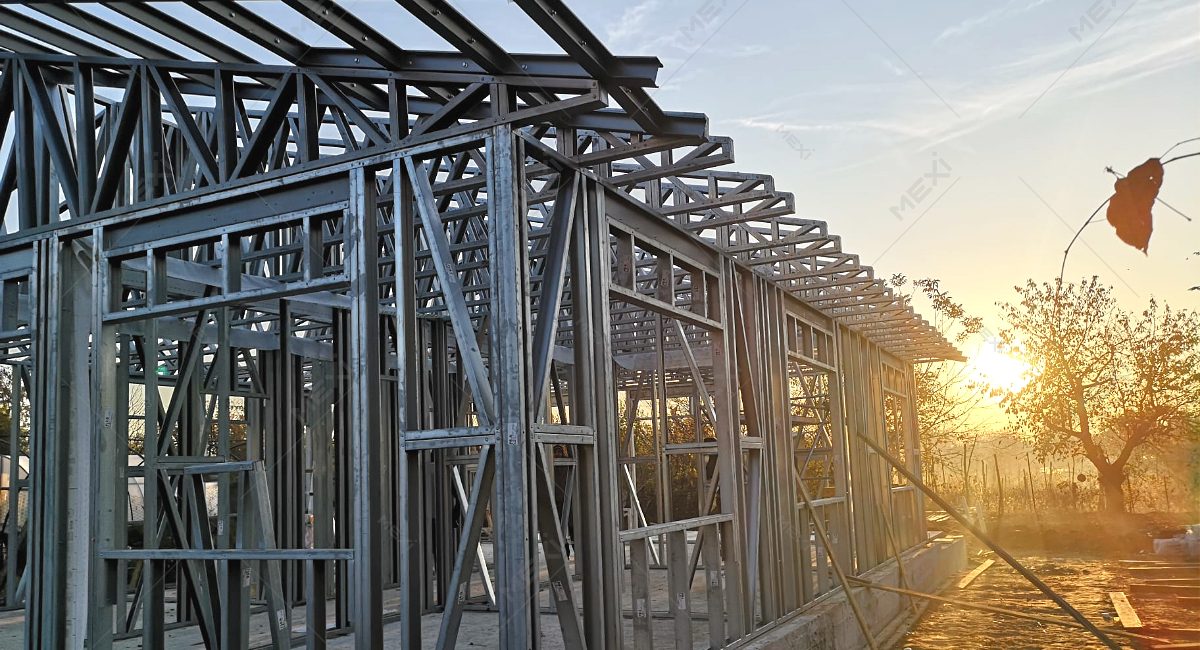 one storey house on MEXI metallic structure