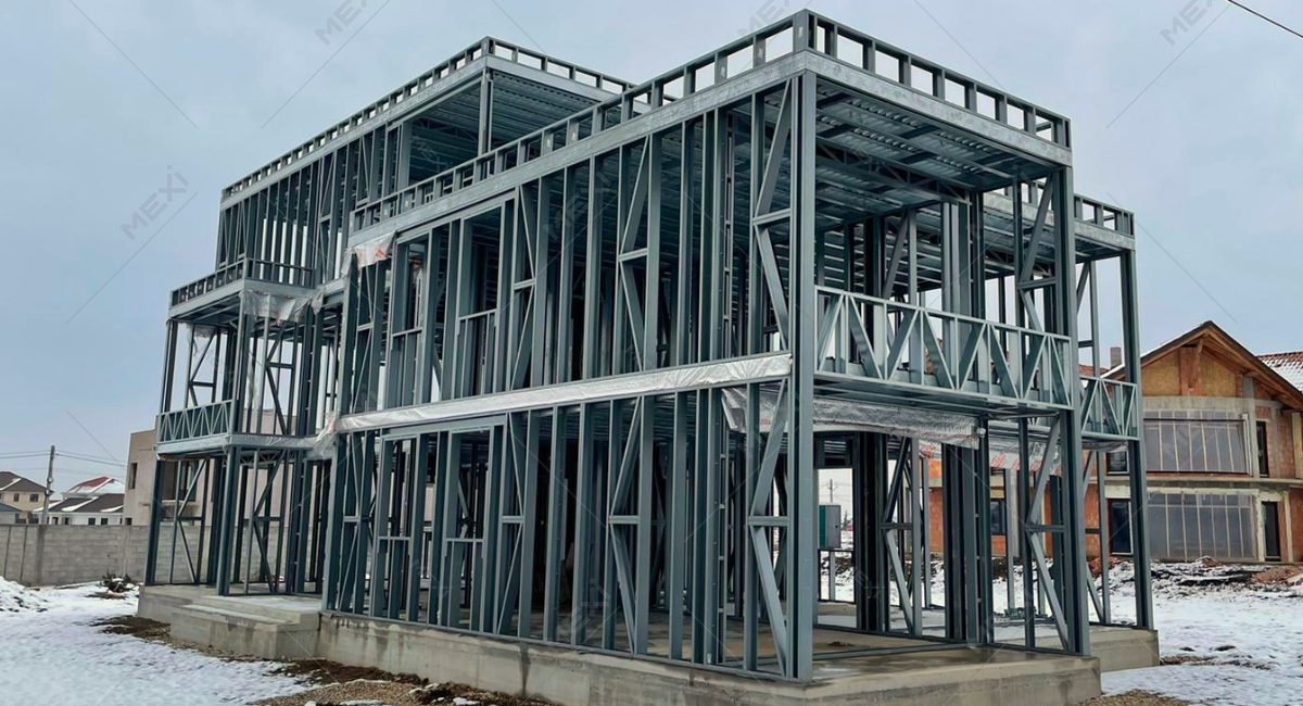 two storey guest house built on light gauge steel frames