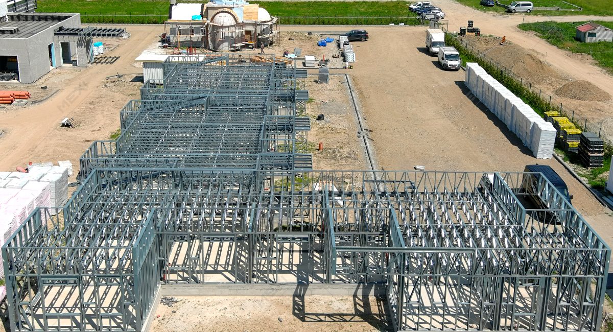 accommodation building construction on light steel structure