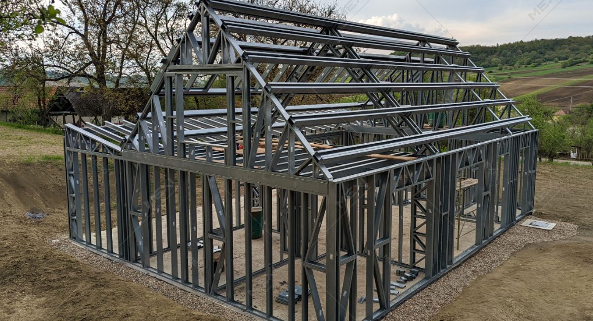 Rezidential house construct on MEXI framing system
