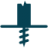 photovoltaic support structure anchored with ground screw