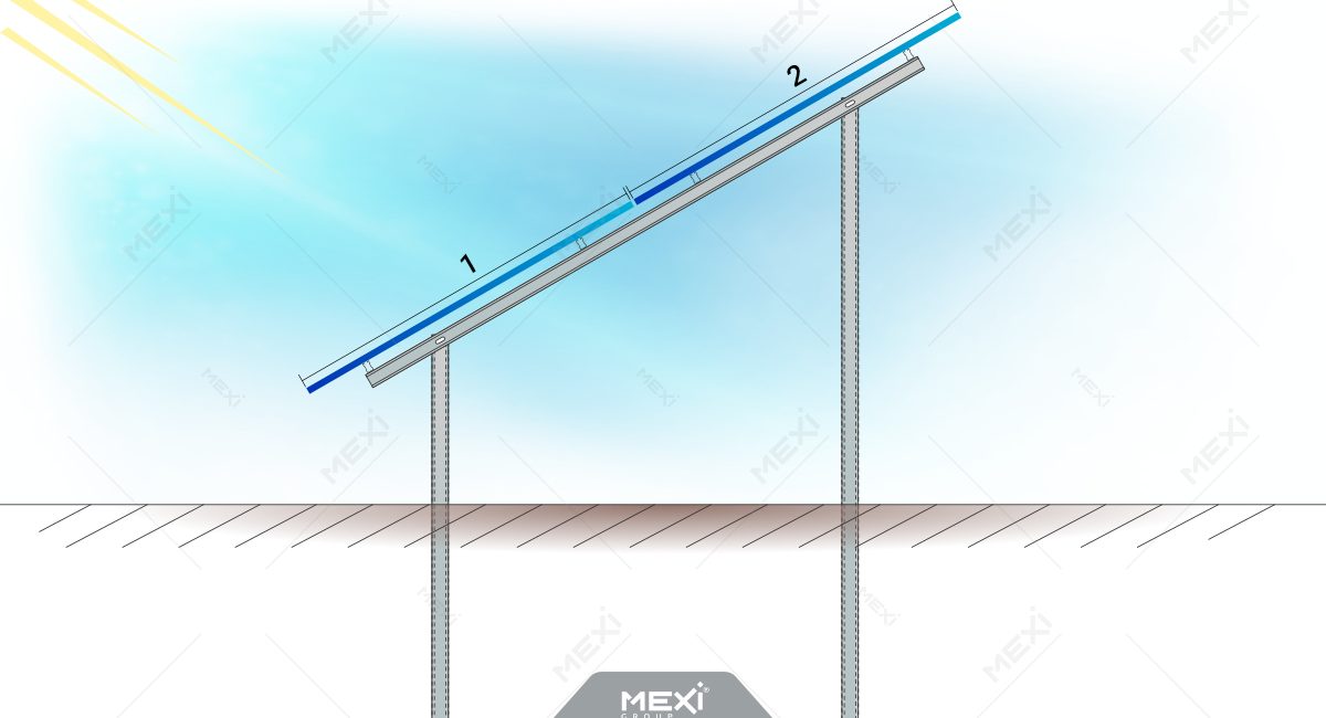 ground based photovoltaic structure