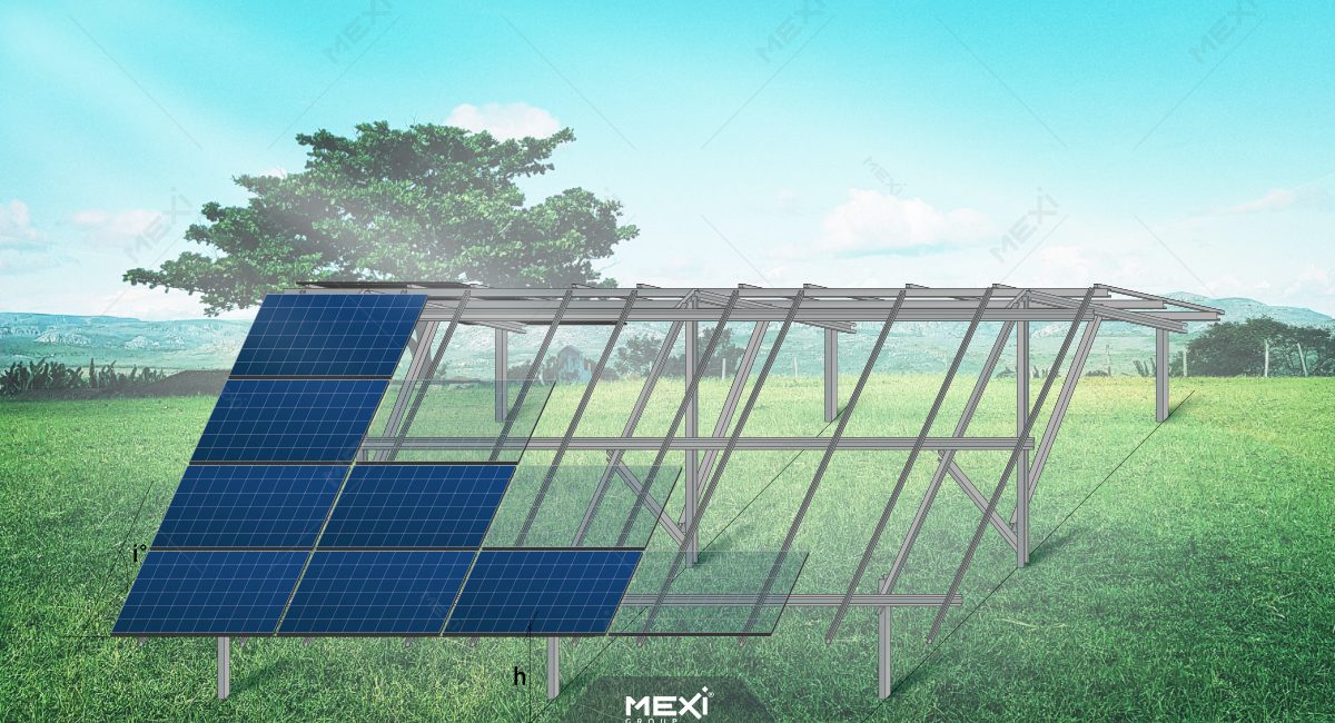 steel structure for solar power plants