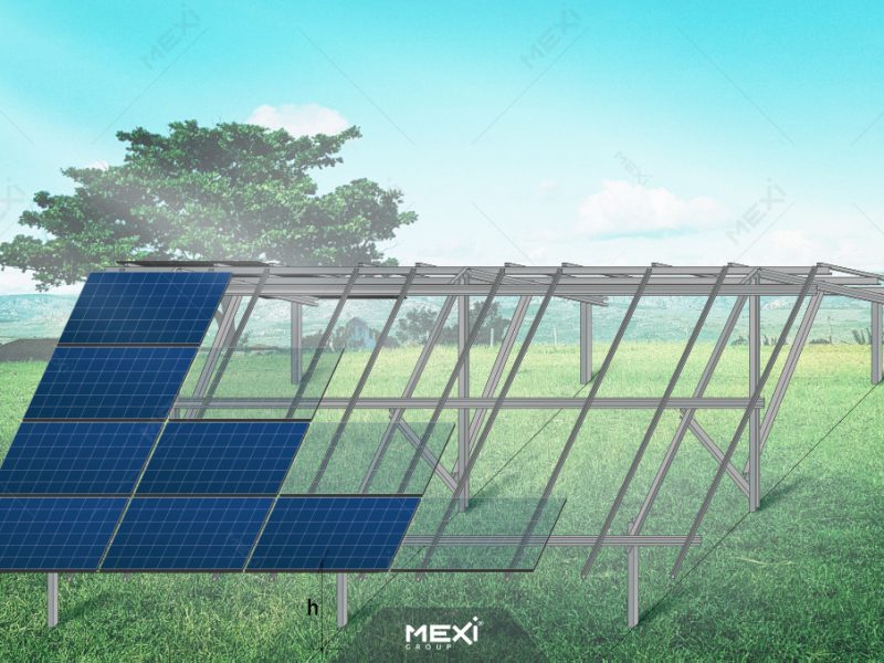 steel structure for solar power plants