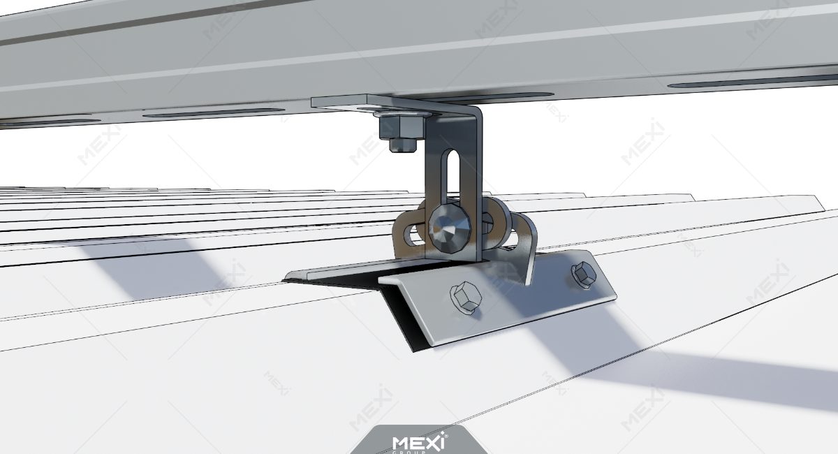 photovoltaic mounting with clamping clip