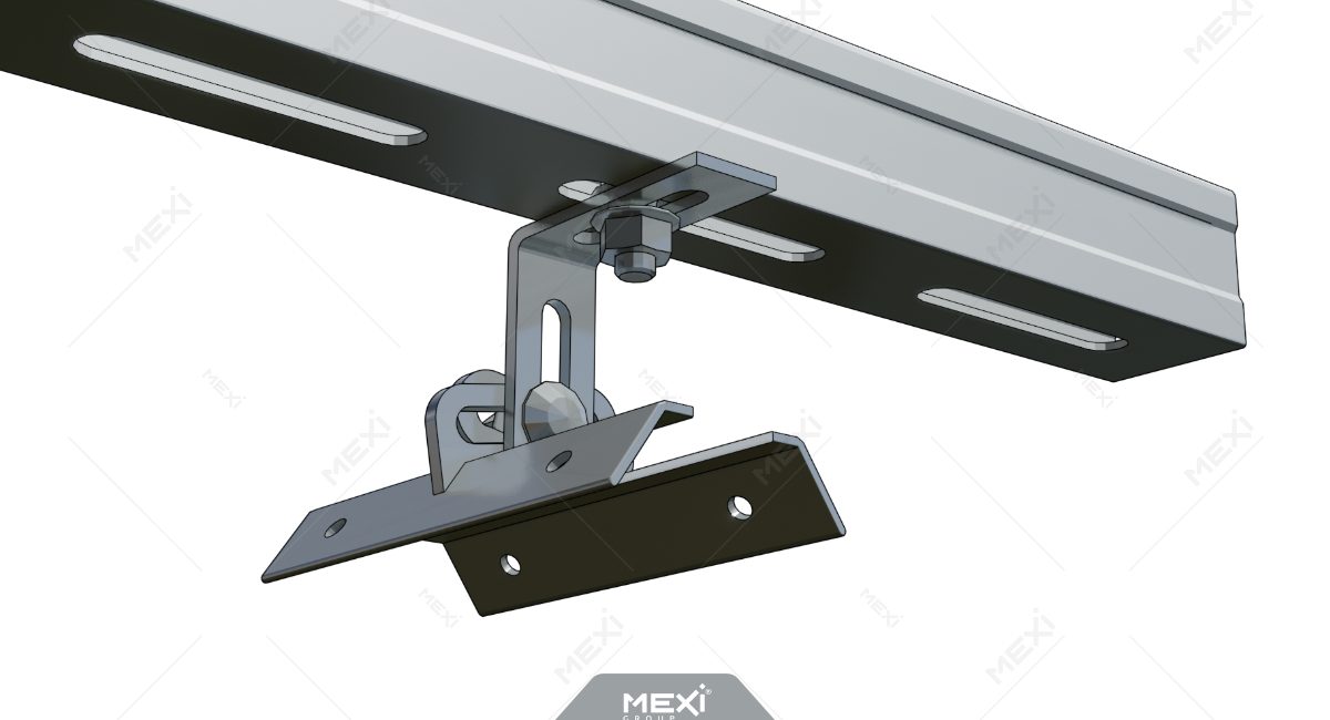 isoapnel clamping clip and solar mounting rail