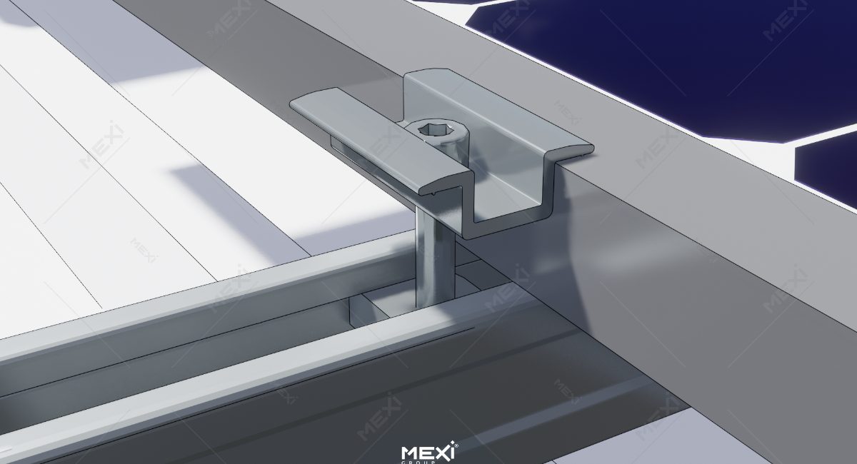 photovoltaic panel mounting clamp