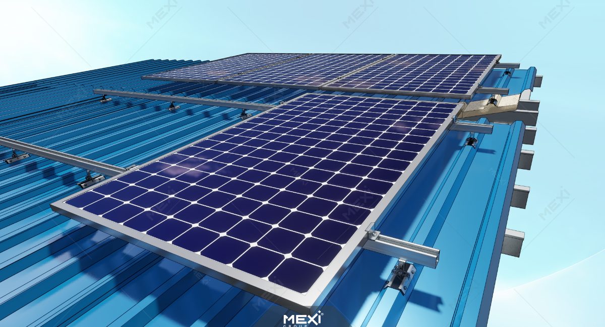 photovoltaic mounting system for Isopanel covered roof