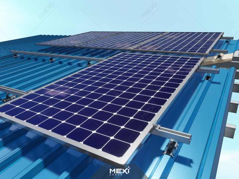 photovoltaic mounting system for Isopanel covered roof