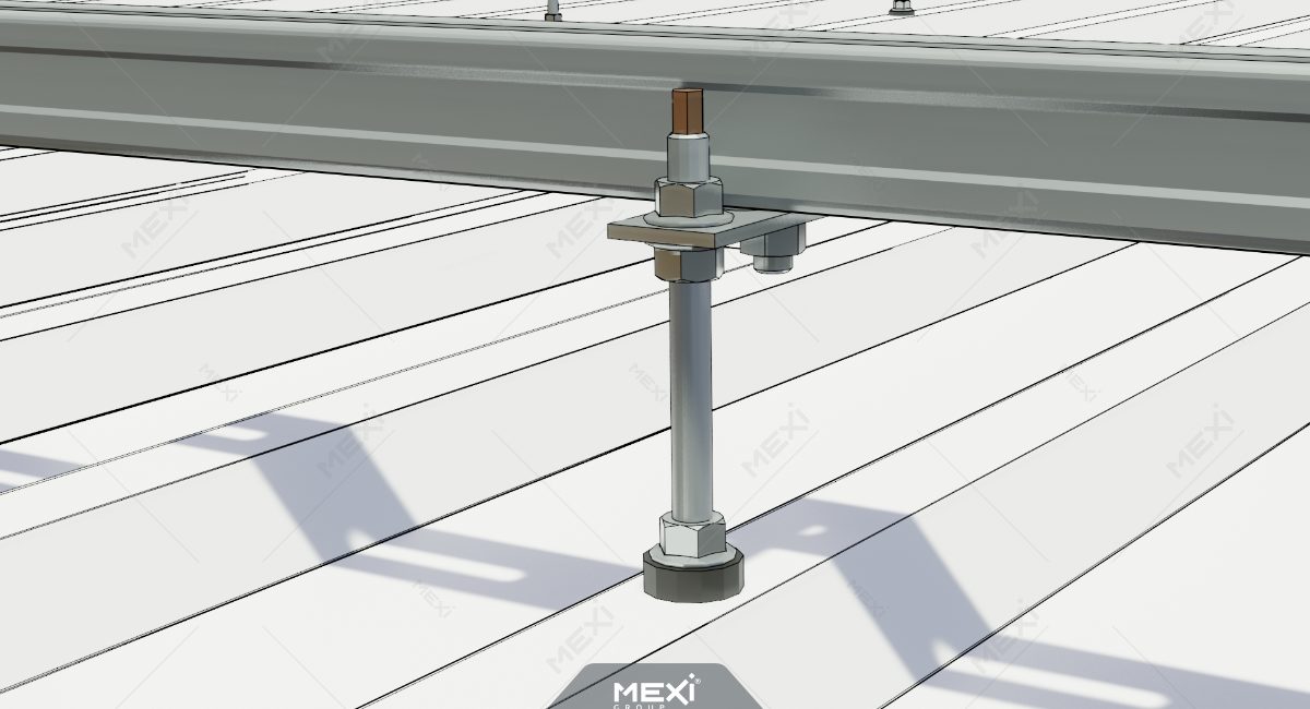 hanger bolt and solar panel mounting rail