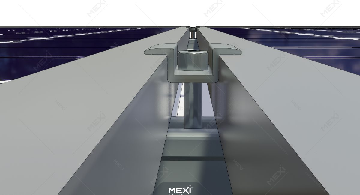 middle fixing clamp between solar panels