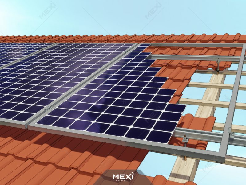 photovoltaic mounting system with hanger bolts
