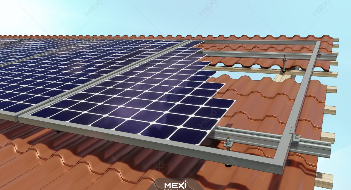 photovoltaic panel mounting system with hanger bolts