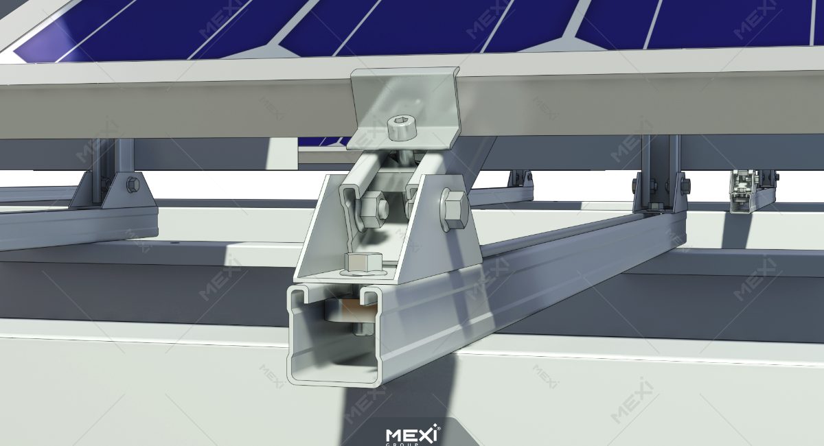 adjustable mounting part for photovoltaic support