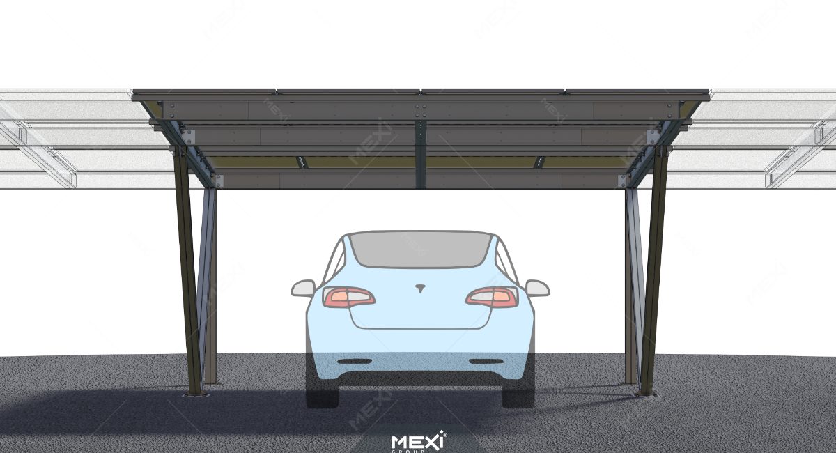 photovoltaic carport one parking slot