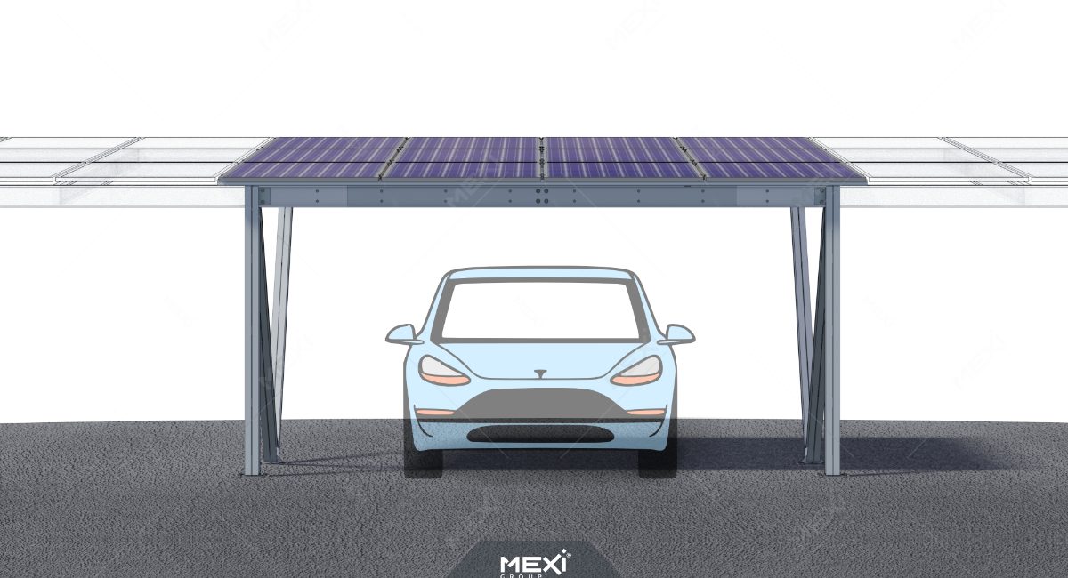 modular photovoltaic carport light steel structure