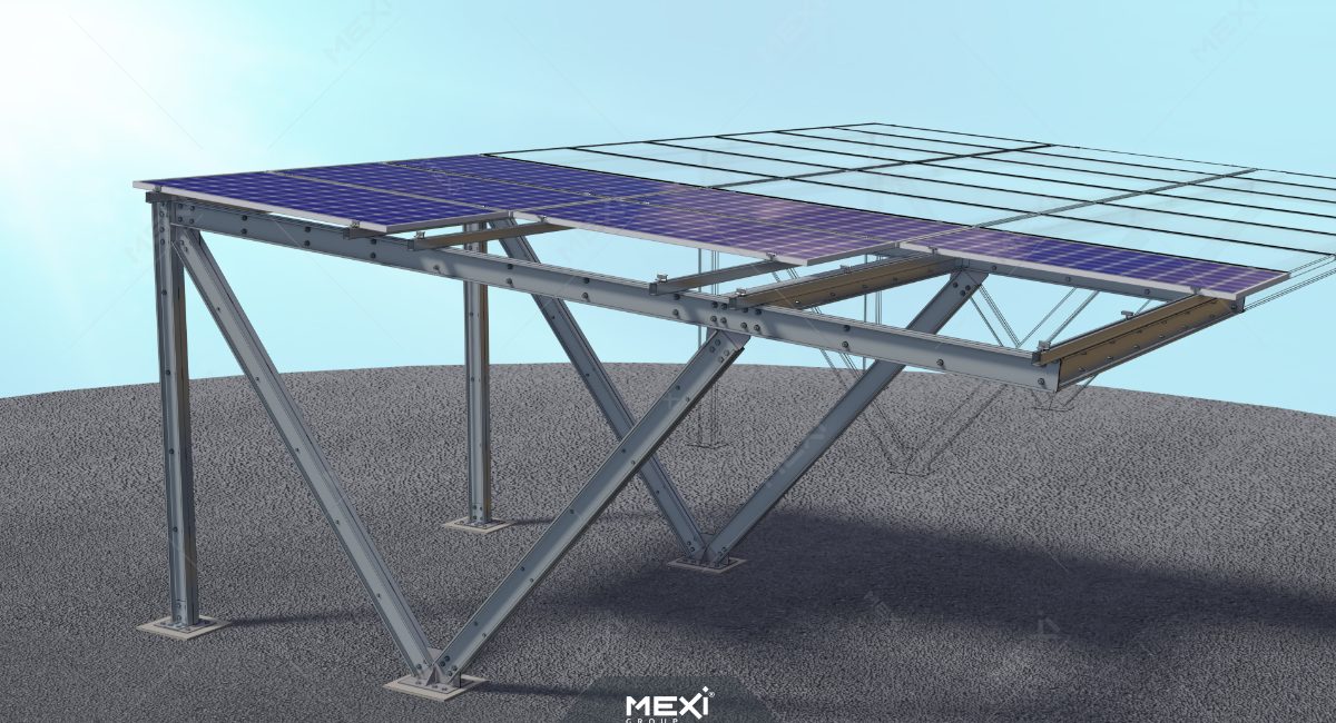 photovoltaic carport light steel structure