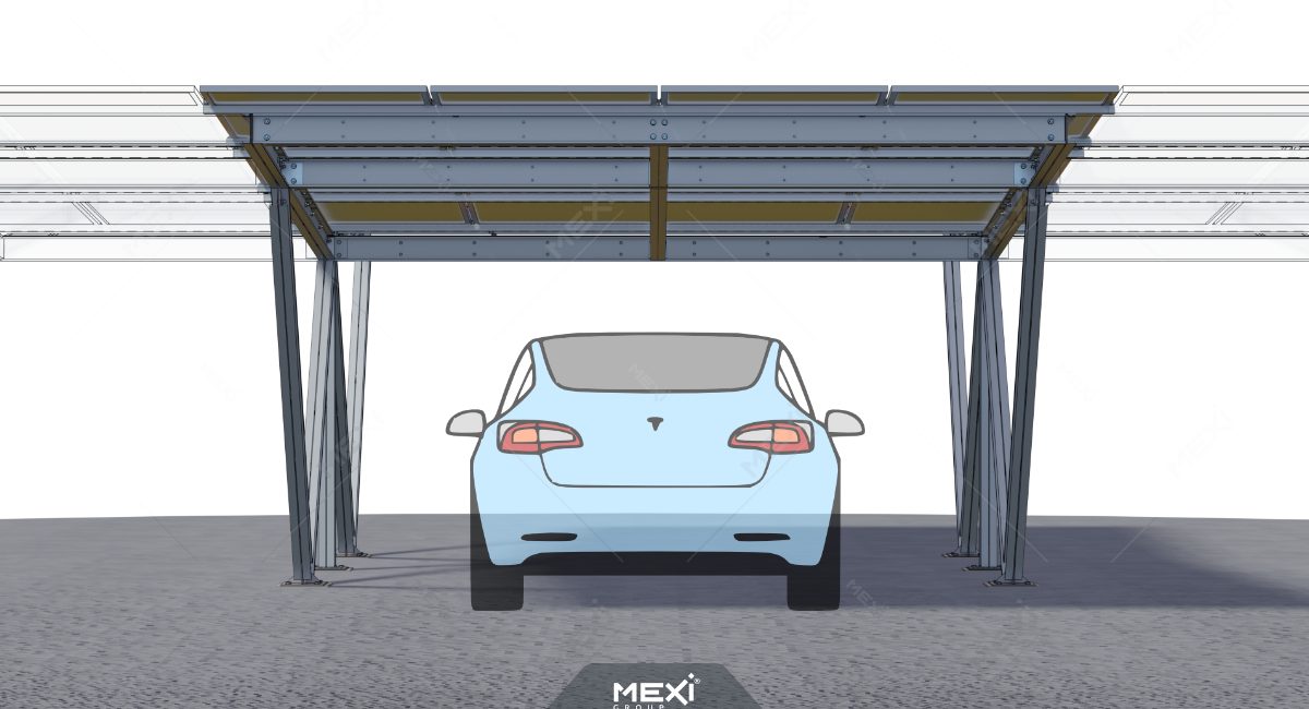modular photovoltaic carport structure