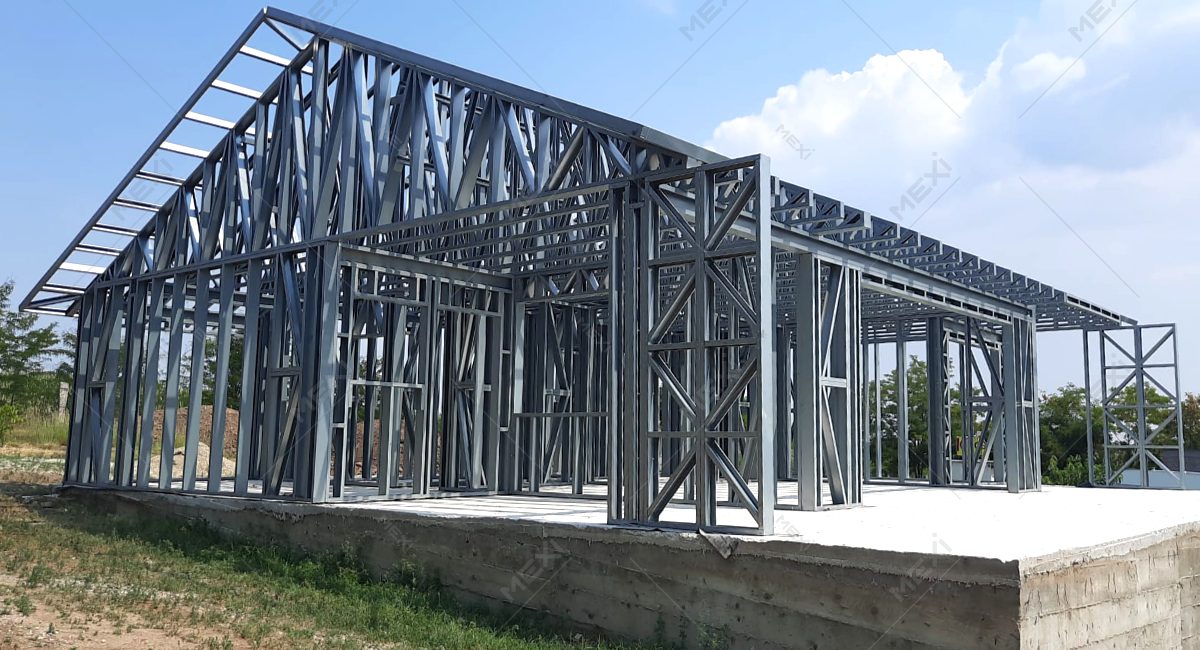 house built on light gauge steel framing system
