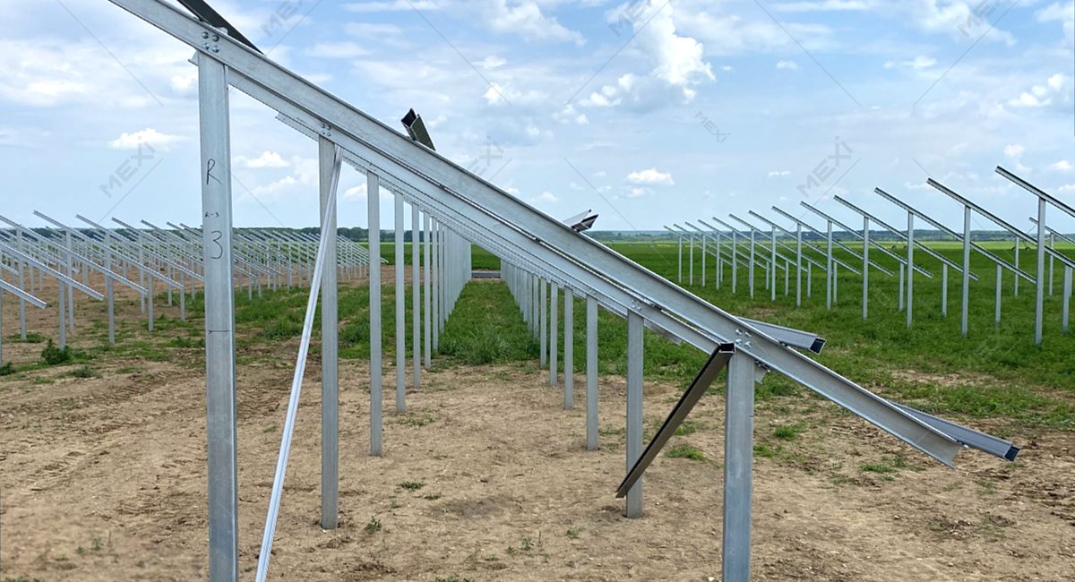 Light steel structure for 5.2 MW solar power station