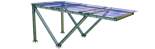 modular solar carport model - solar parking structure