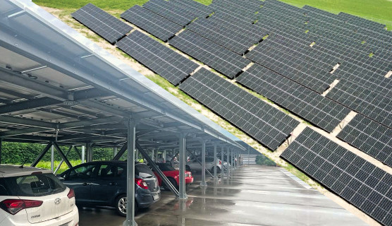 solar panel support systems and solar carports