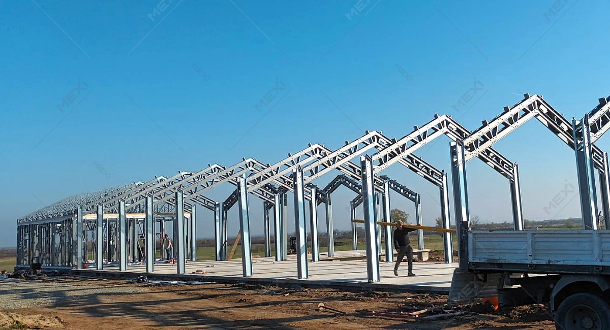 Agricultural storage with MEXI® steel structure