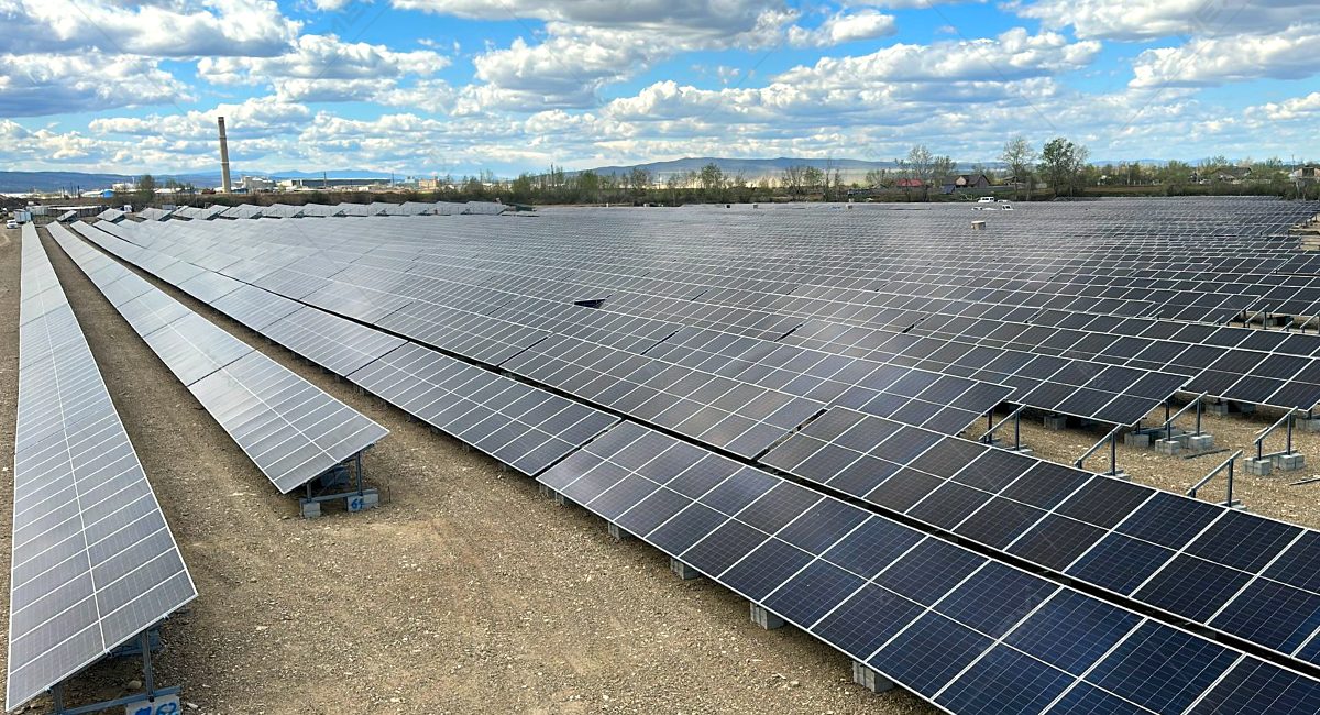 photovoltaic park construction on MEXI® steel structures